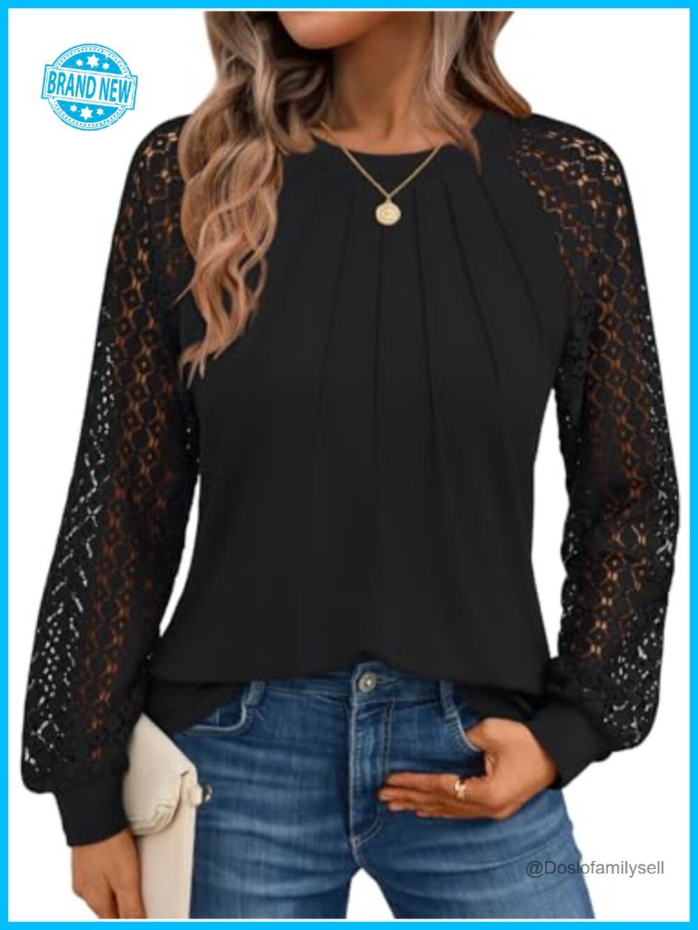 AUTOMET Women's Lace Long Sleeve Blouse Casual Fall Outfit Top
